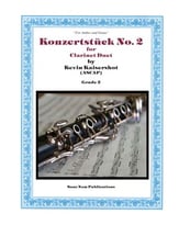 Konzertstuck #2 Clarinet Duet cover